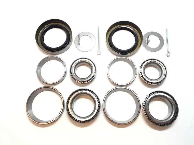WESTERNPRIME (Set of 2) WPS 3500# Trailer Axle Bearing Kit L68149 L44649 Grease Seal 10-19 I.D. 1.719'' for #84 Spindle - Image 1